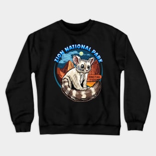 American Ringtail Cat at Zion National Park Crewneck Sweatshirt